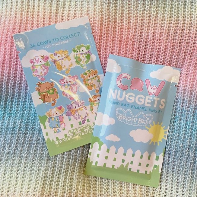 Cow Nugget Blind Bag Enamel Pins