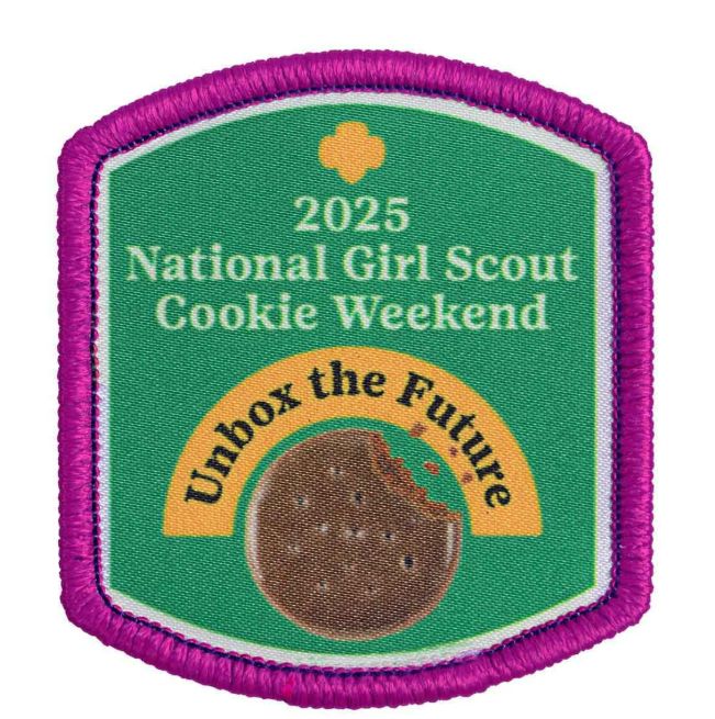 2025 National Girl Scout Cookie Weekend Sew-On Patch