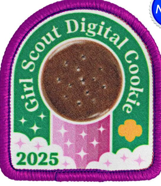 2025 Girl Scout Digital Cookie Sew-On Patch