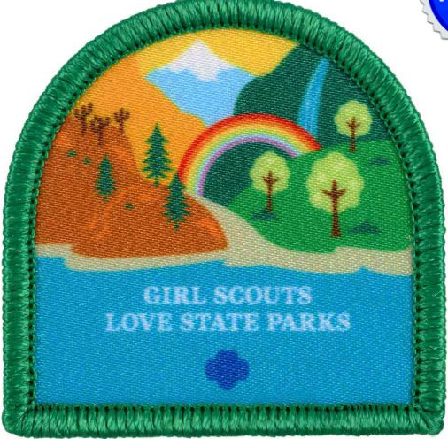 Girl Scouts Love State Parks 2025 Sew-On Patch