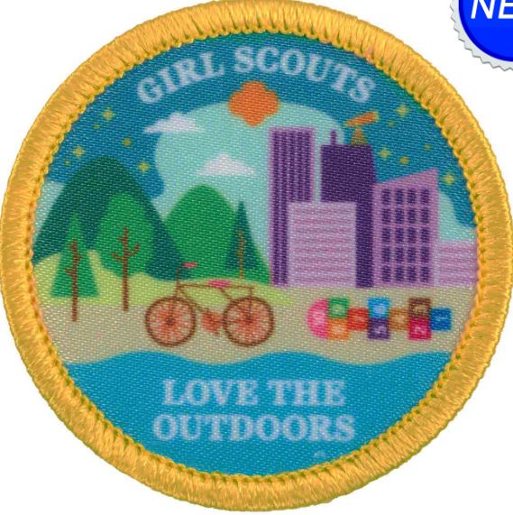 Girl Scouts Love the Outdoors Challenge 2025 Sew-On Patch