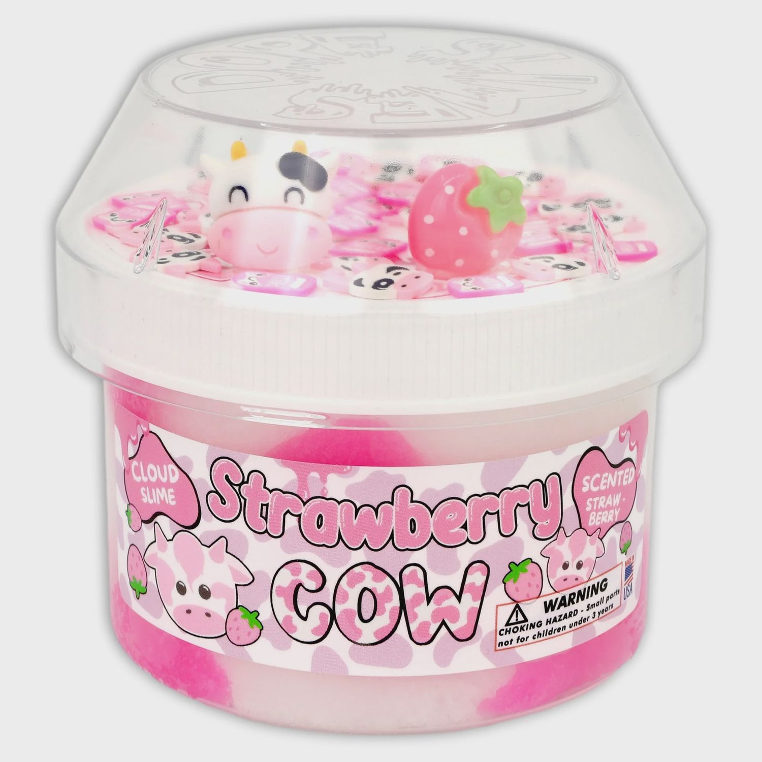 Strawberry Cow- Cloud Slime