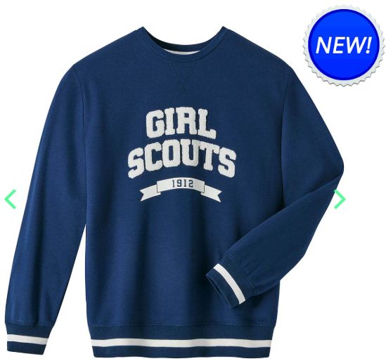 Navy Varsity Pullover Sweatshirt, Size: XS