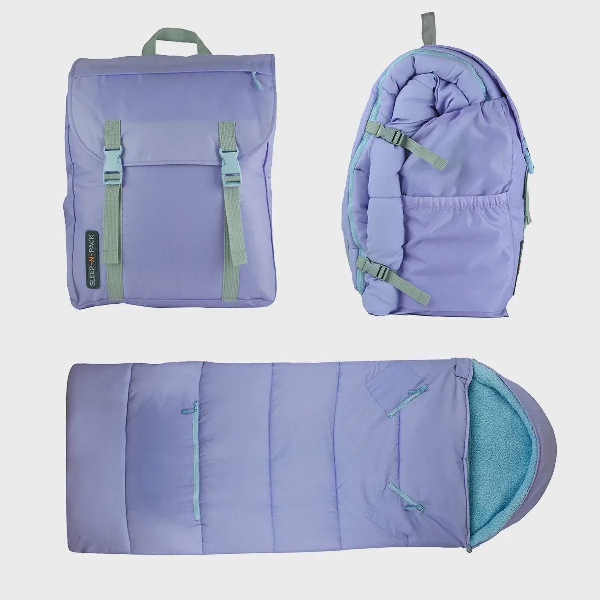 Sleep-N-Pack: Packable Sleeping Bag, Color: Violet Dream