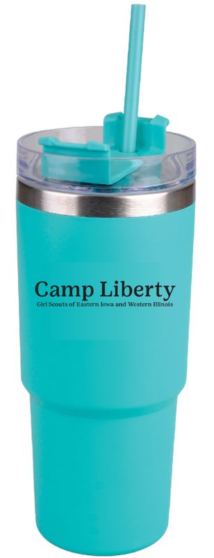 Camp Liberty Tumbler with Straw 24oz
