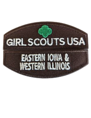 Girl Scout Brownie Council Identification Set -Eastern Iowa and Western Illinois