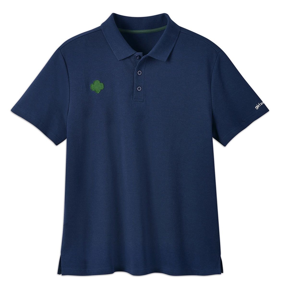 Trefoil Polo Shirt — Adult, Color: Navy, Size: SM