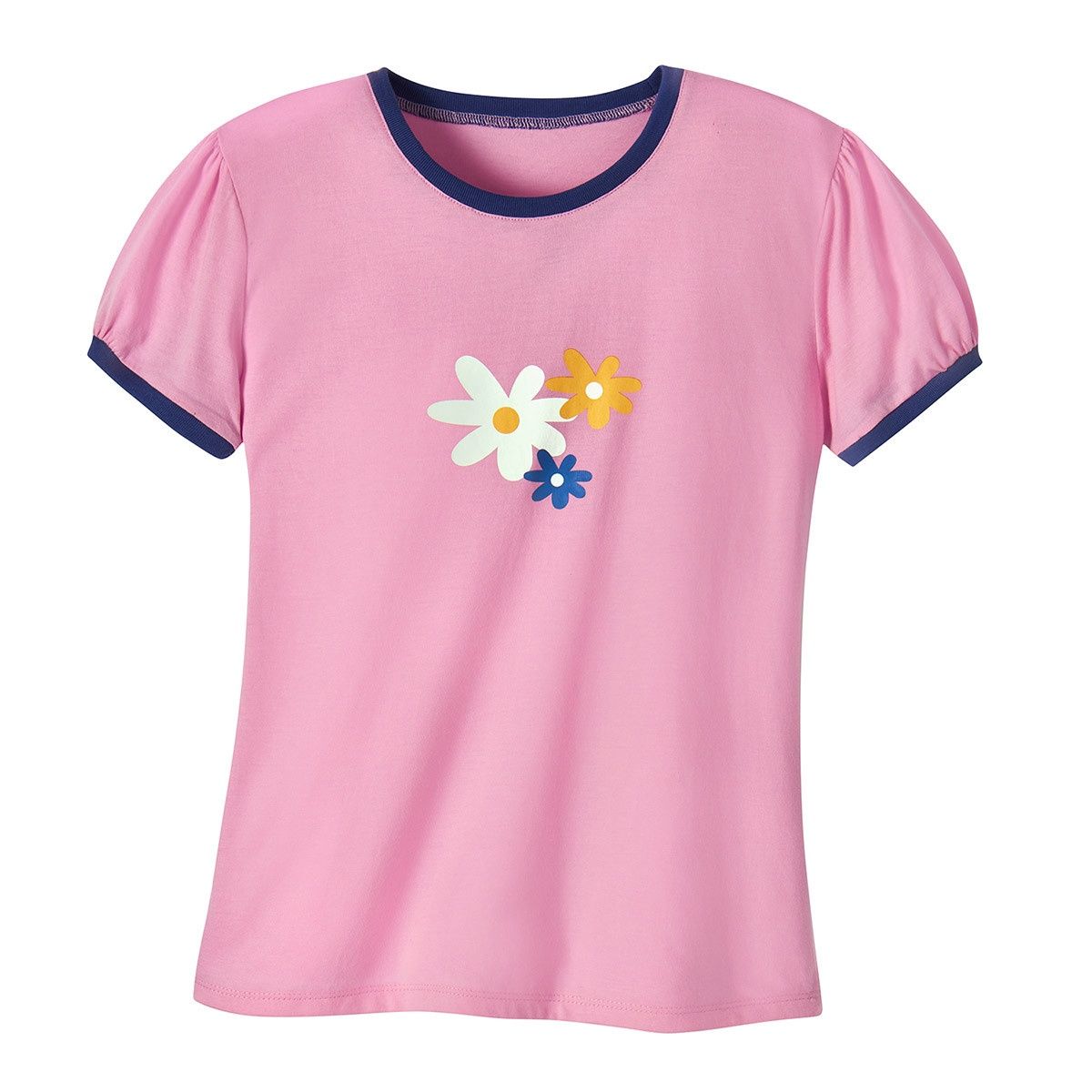 Daisy Puff Sleeve T-Shirt, Size: XXS