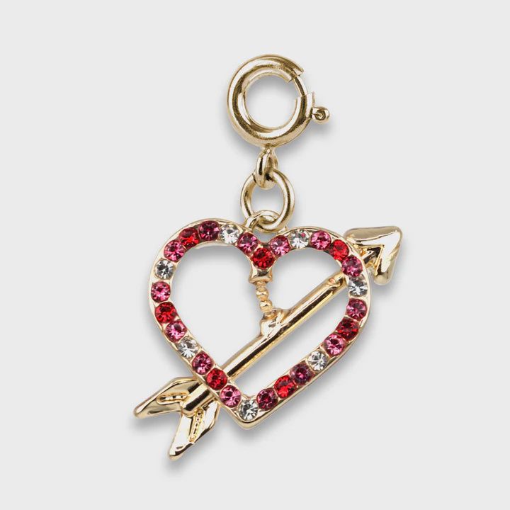 Gold Heart &amp; Arrow Charm