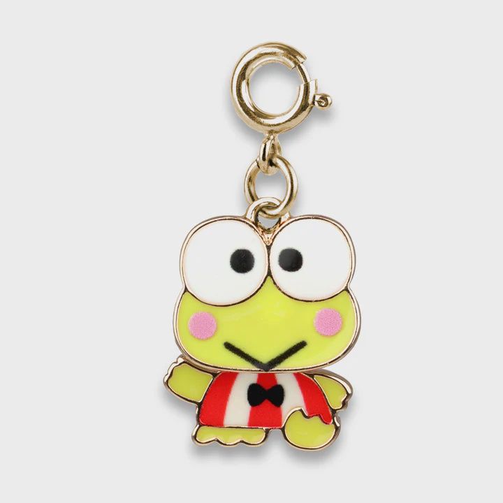 Gold Swivel Keroppi Charm