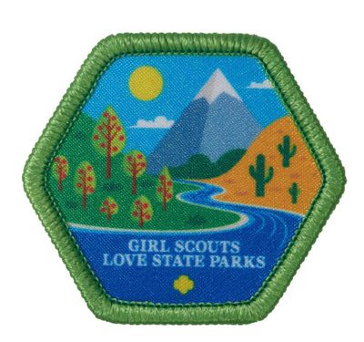 Girl Scouts Love State Parks 2026 Sew-On Patch