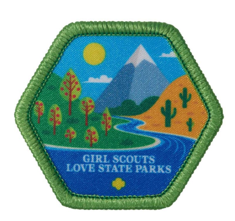 Girl Scouts Love State Parks 2026 Sew-On Patch