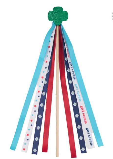 Red, White, Blue Ribbon Wand