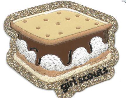 Girl Scouts X Supermix Studio S'Mores Iron-On Fun Patch
