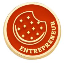Cadette Cookie Entrepreneur Family Pin, Year: Year 1