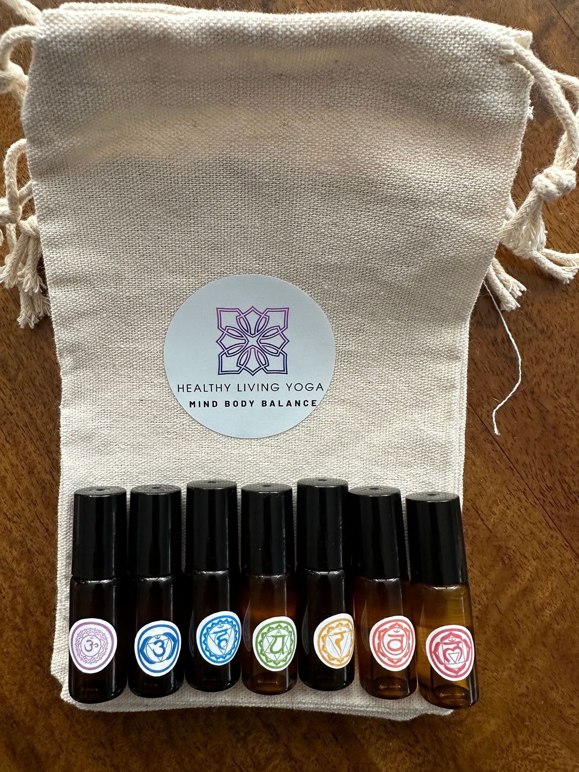 Chakra oil balancing set