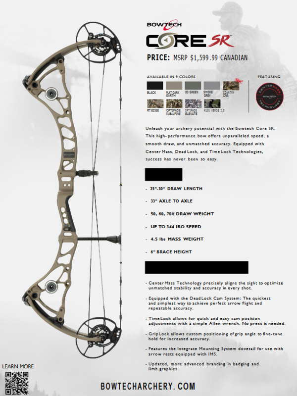 Bowtech Core SR Compound Bow
