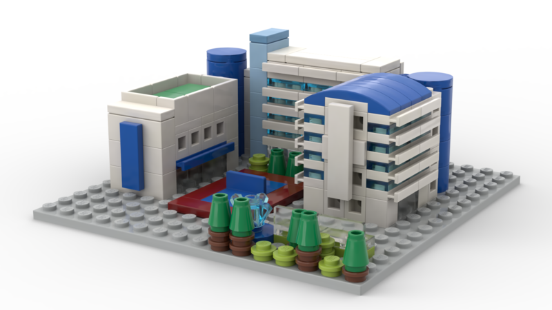 School Campus Brick Model