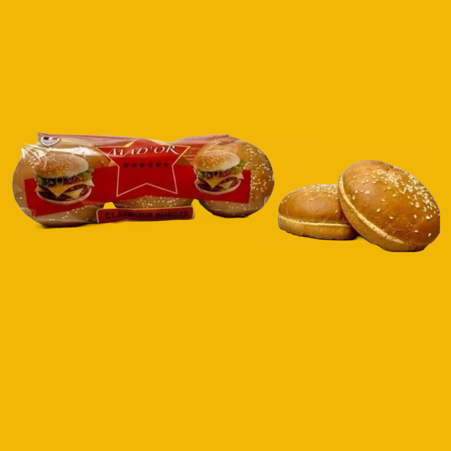 Pain Burger Classique avec sésame Sans Alcool et E471