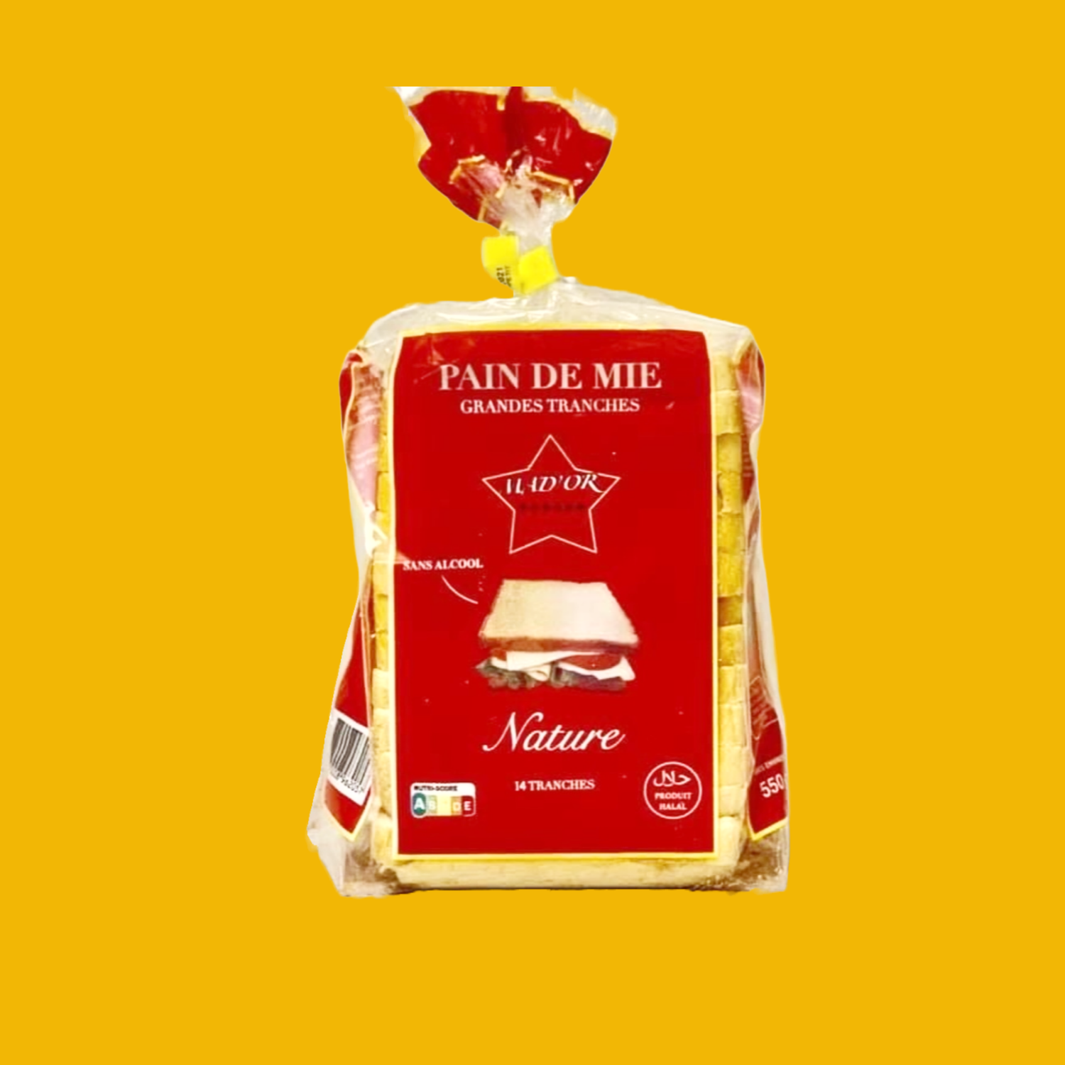 Pain de Mie Nature Halal Sans Alcool et E471