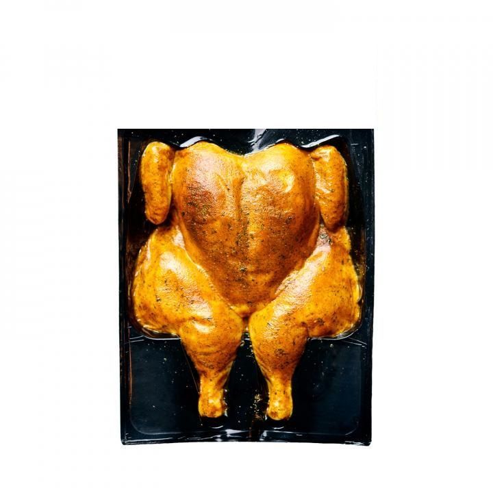 Poulet Crapaudine Halal certifié AVS Marinade Curry coco
