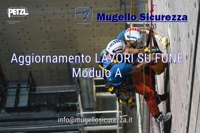 Corso aggiornamento LAVORI SU FUNE_ Modulo A (29/03/2024)