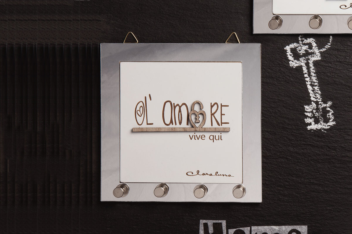 Claraluna - Quadro appendichiavi "Amore" 20662