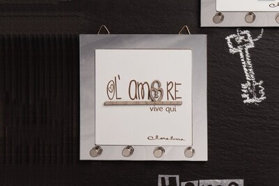 Claraluna - Quadro appendichiavi "Amore" 20662