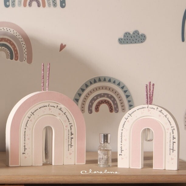 Claraluna - Profumatore Arcobaleno rosa con kit essenza 23365