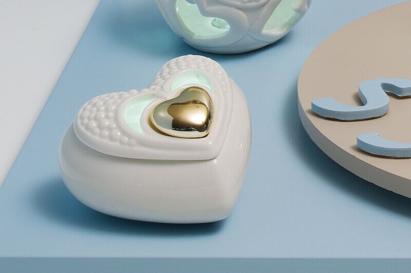 Claraluna - Bomboniera scatolina led cuore Pavé 21124