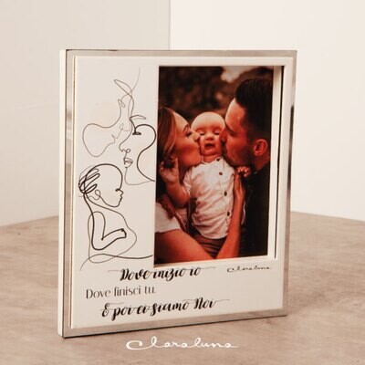 Portafoto bianco Famiglia 23652 Claraluna