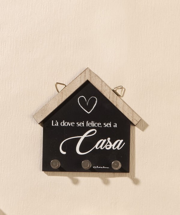 Appendichiavi casetta in legno 23661 Claraluna