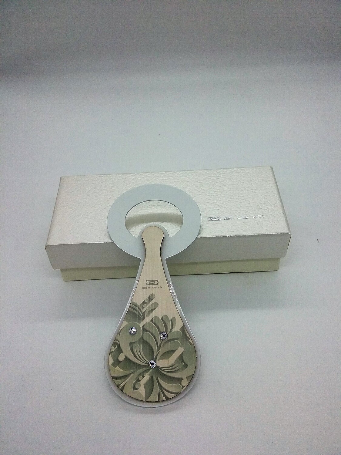 Apribottiglie in metallo + appl. in legno con stampa "Luisella" SPA-03 Negò