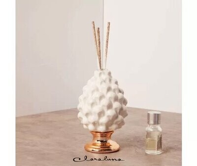 Profumatore pigna con base oro rosa 23191 Claraluna
