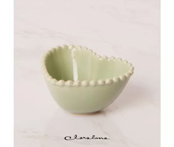 Claraluna - Ciotolina piccola verde forma cuore 23084