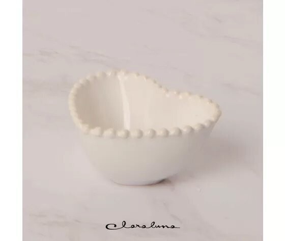 Claraluna - Ciotolina piccola forma cuore bianca 23081