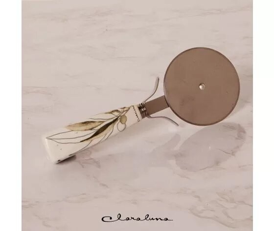 Rotella per pizza con decorazioni foglie 23047 Claraluna
