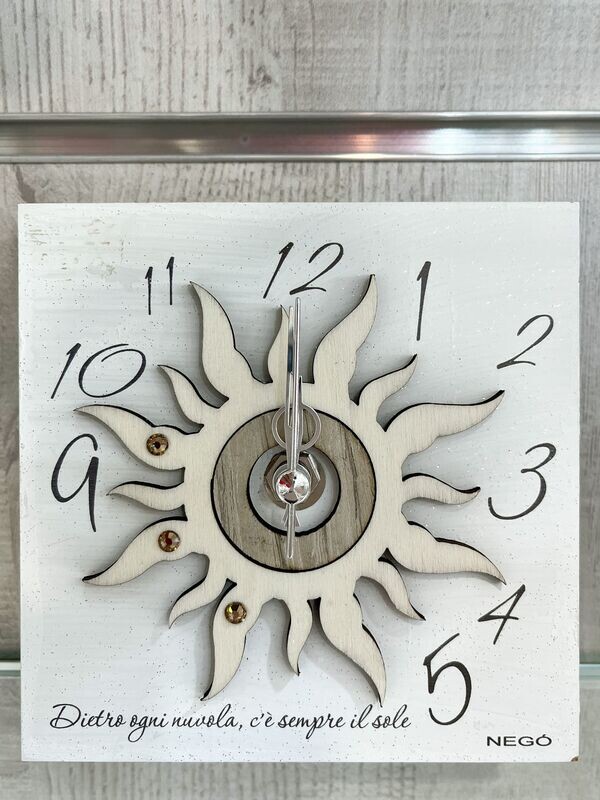 Orologio in legno con sole SUN-03 Negò