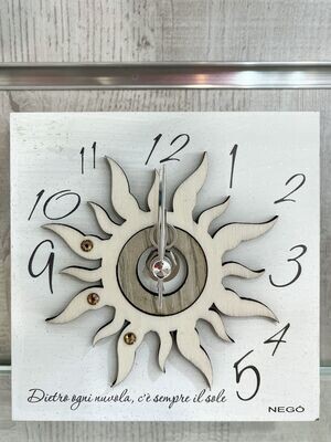 Orologio in legno con sole SUN-03 Negò