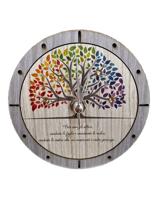 Orologio in legno serie Albero Colore ALC-03 – Negò