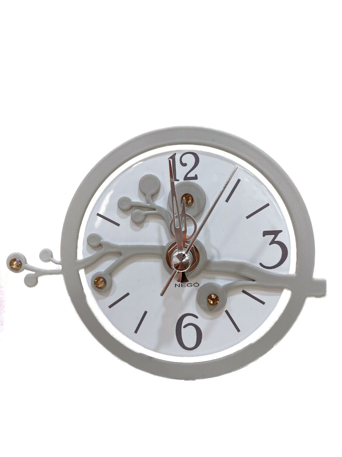 Orologio in metallo Silhouette - Negò, Colore: Grigio seta, Dimensioni: Piccolo