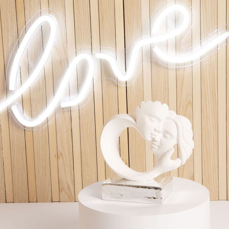 Claraluna - Statua Coppia Innamorati con Base Silver 24172