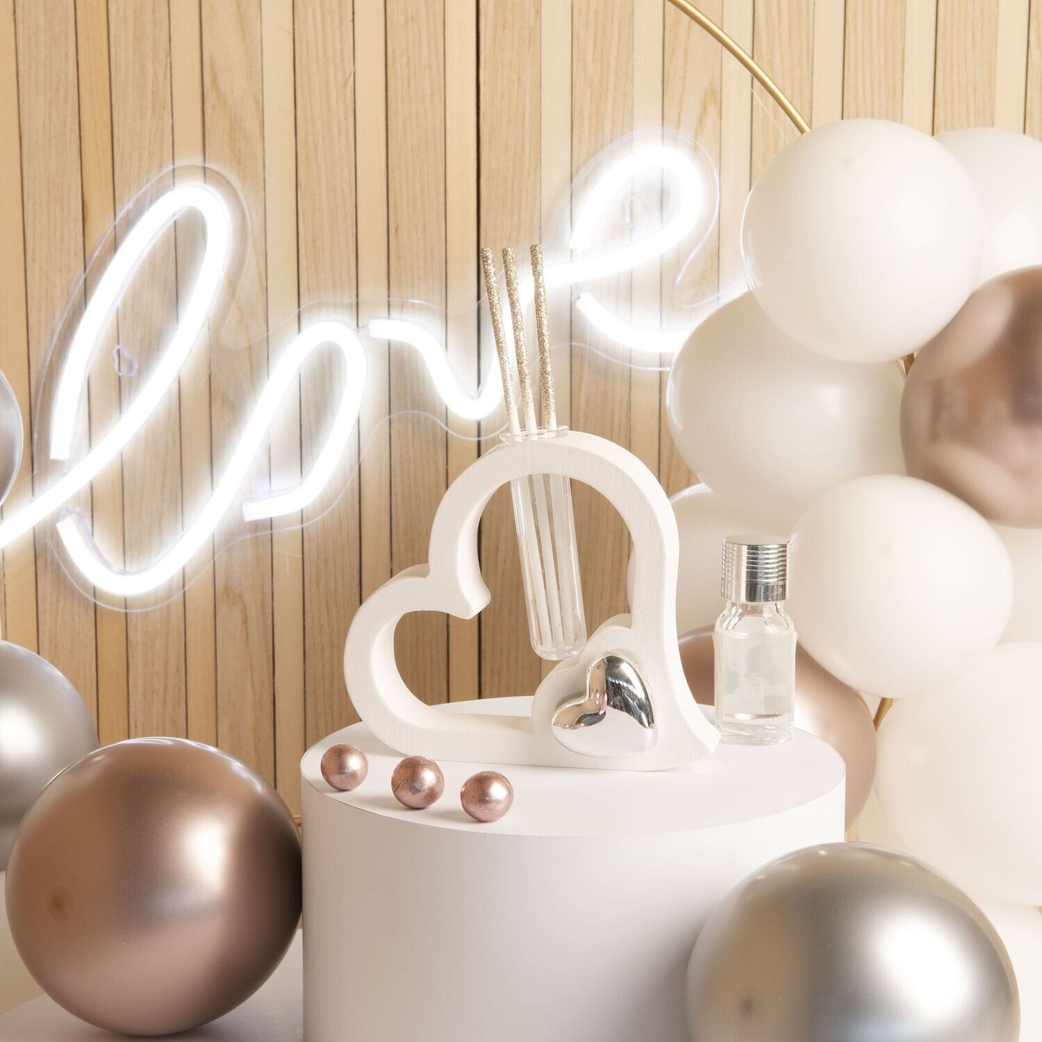Claraluna - Profumatore Cuore con Cuore Silver