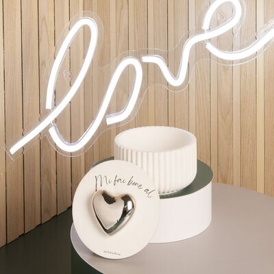 Claraluna - Scatola Grande con Cuore Silver
