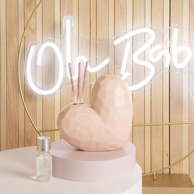 Claraluna - Diffusore Rosa Cuore Sfaccettato Grande 24346