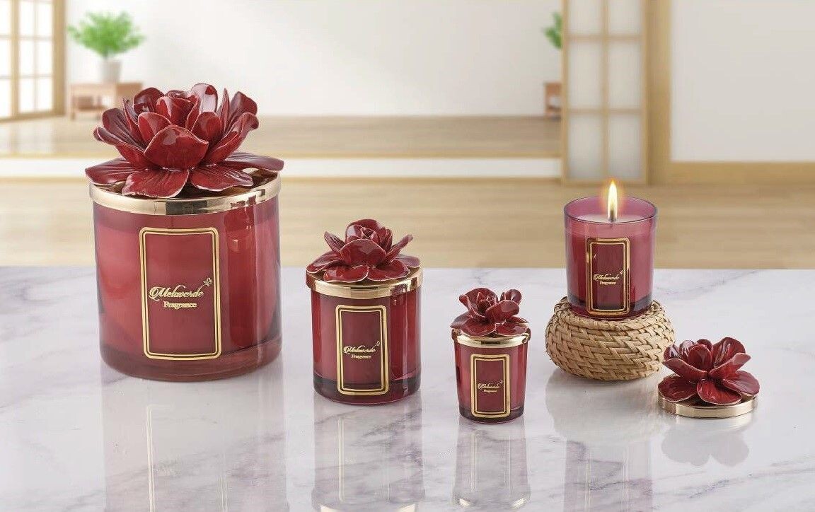 Melaverde - Candela con Rosa Bordeaux