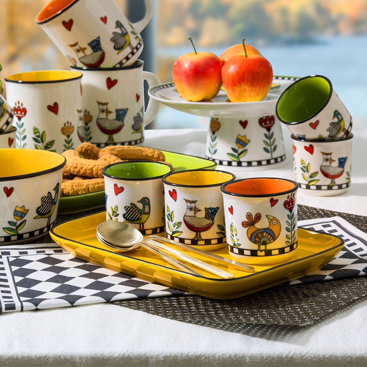 Egan - Set 2 Bicchierini Cocoricò Arancio