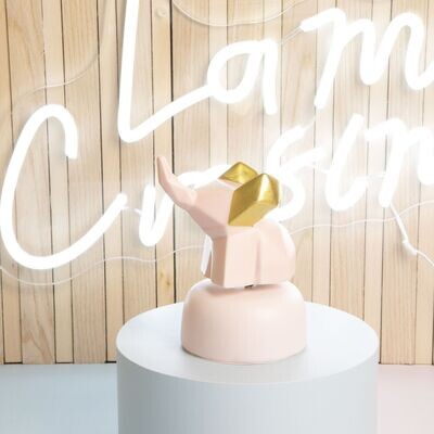 Claraluna - Carillon elefante rosa 24963