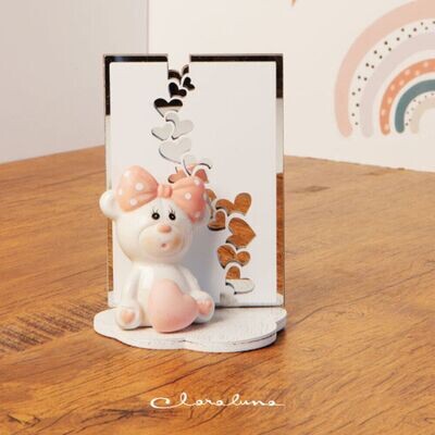 Claraluna - Orsetto femmina con supporto 23921C