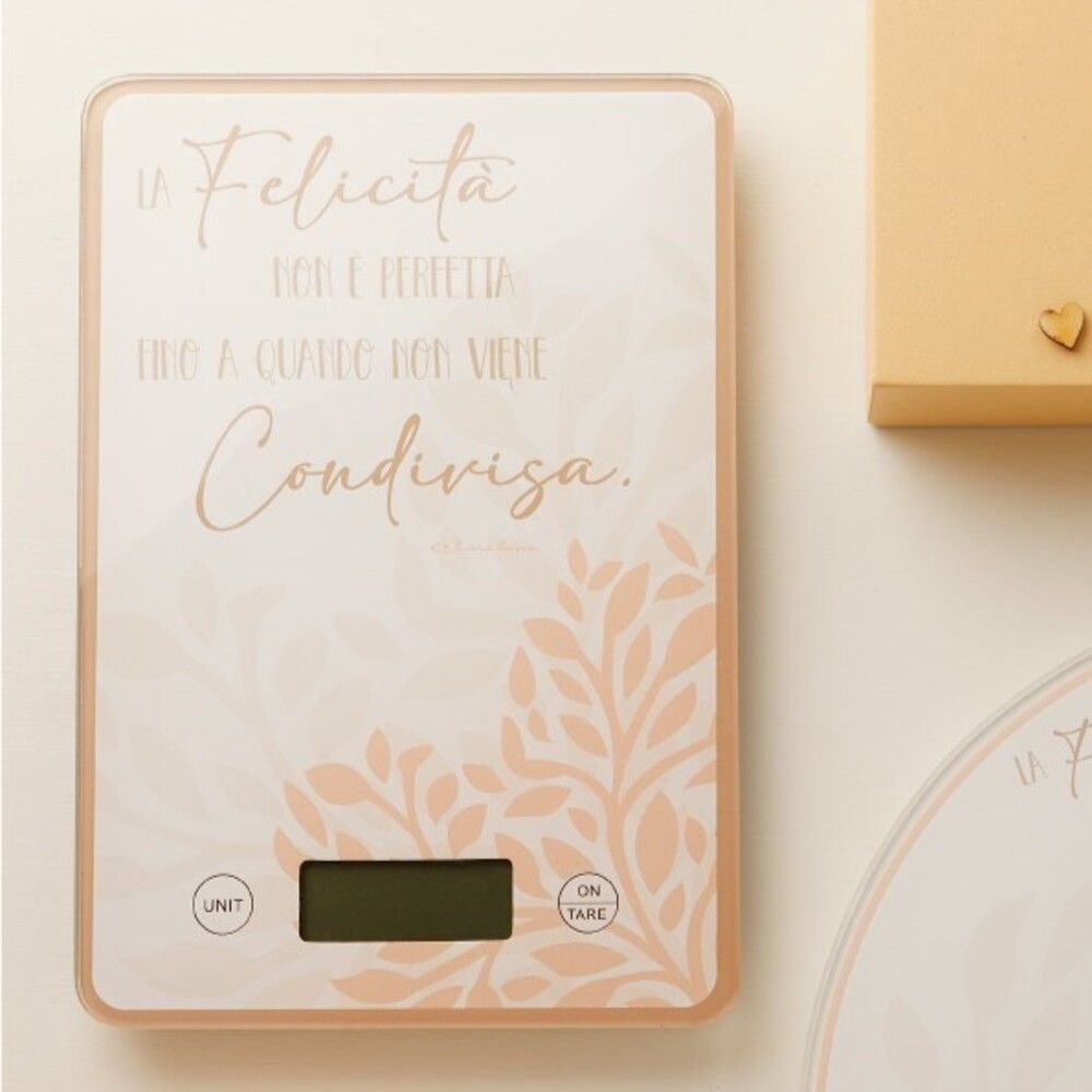 Claraluna - Bilancia decoro cuore rosa 25021R